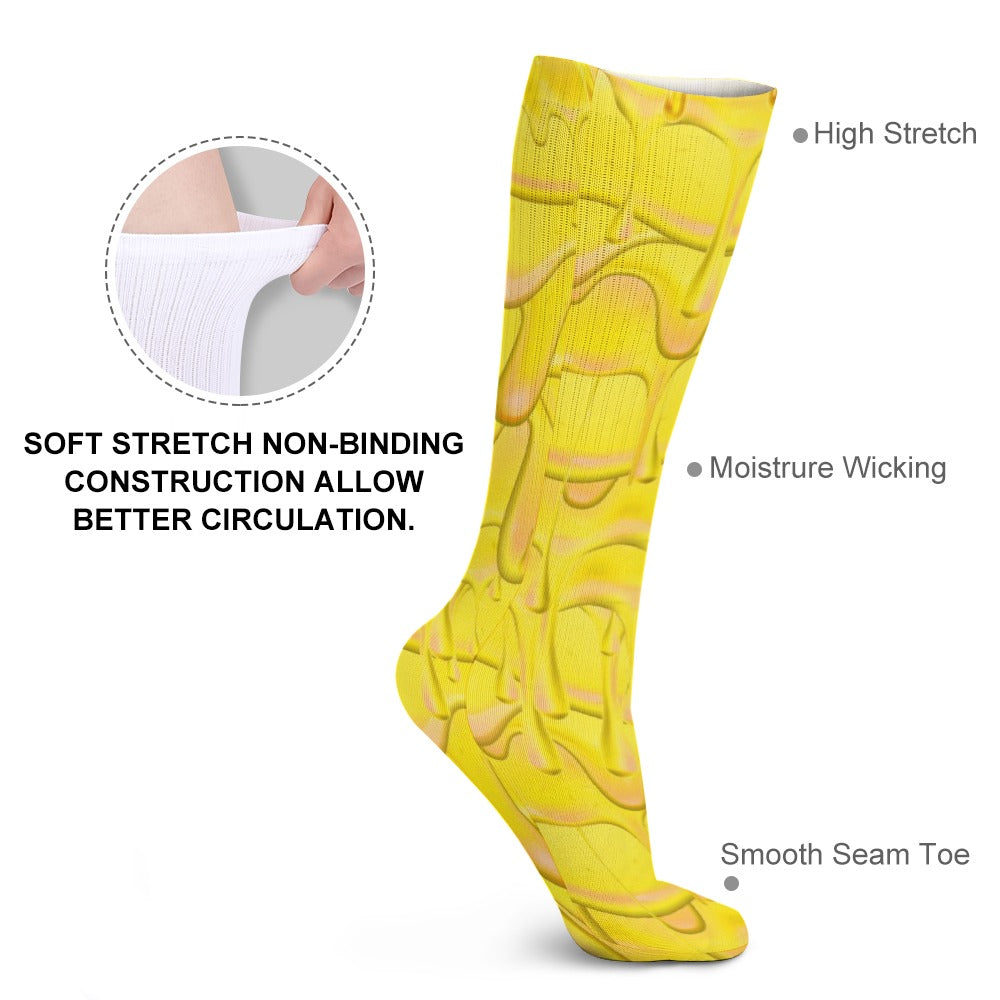 Drippy 5 Pack Sweat-Proof Odor-Resistant Breathable Large Socks
