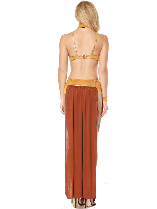 Boho Belly Dancer Festival Outfit 4pc Set