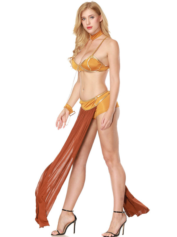 Boho Belly Dancer Festival Outfit 4pc Set