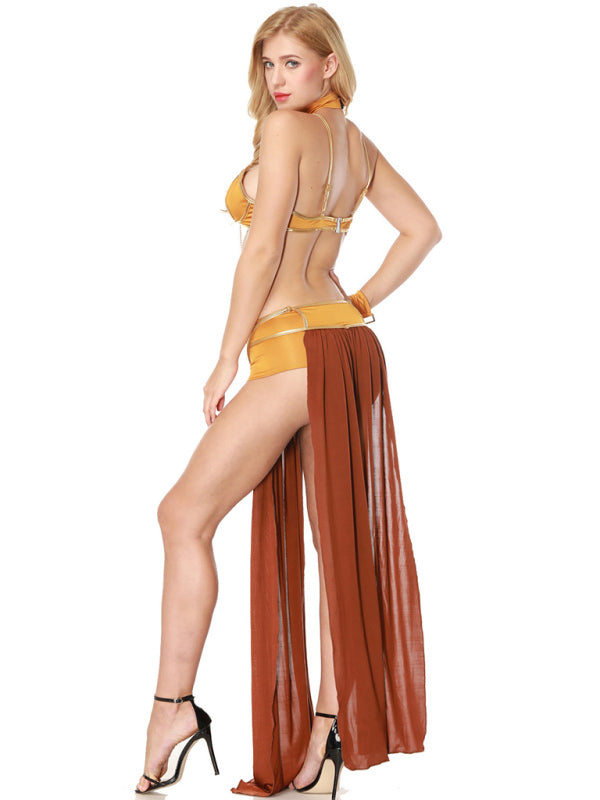 Boho Belly Dancer Festival Outfit 4pc Set