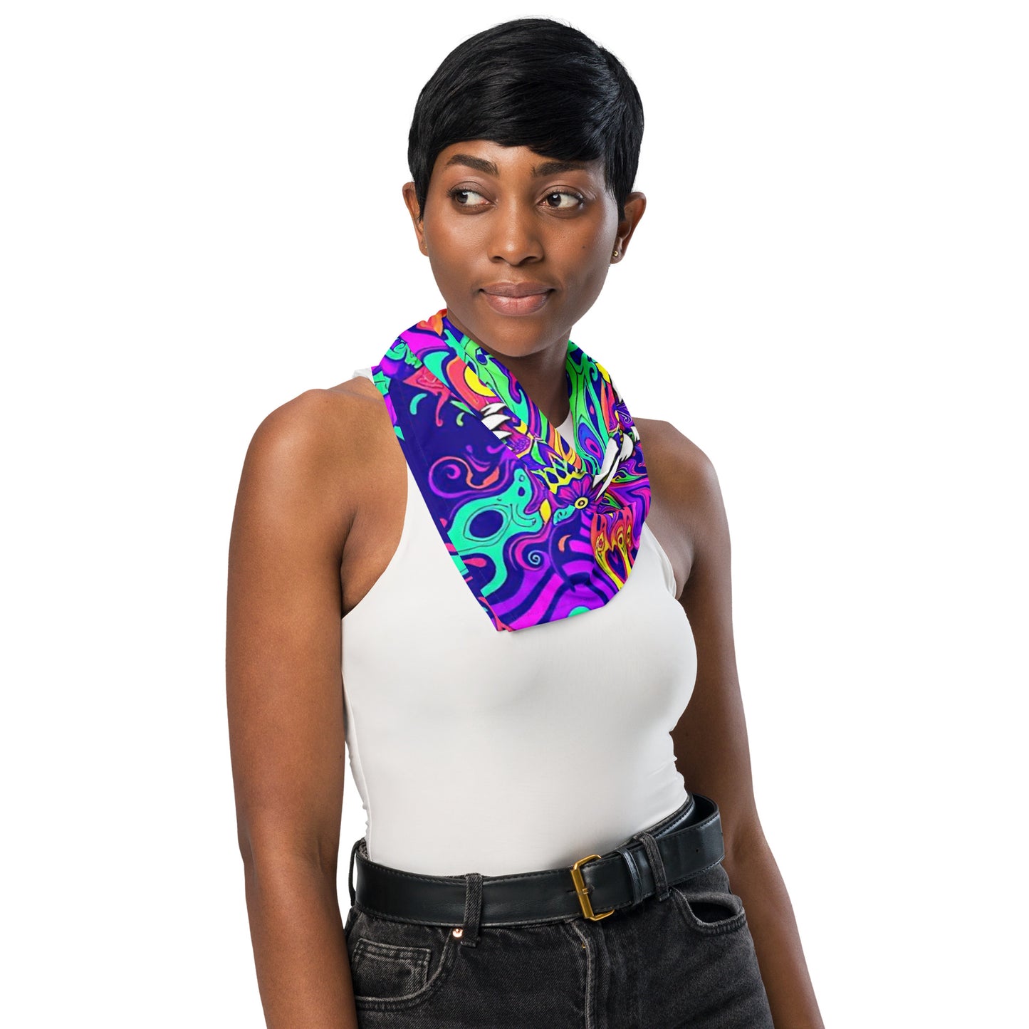 psychedelic fangs bandana