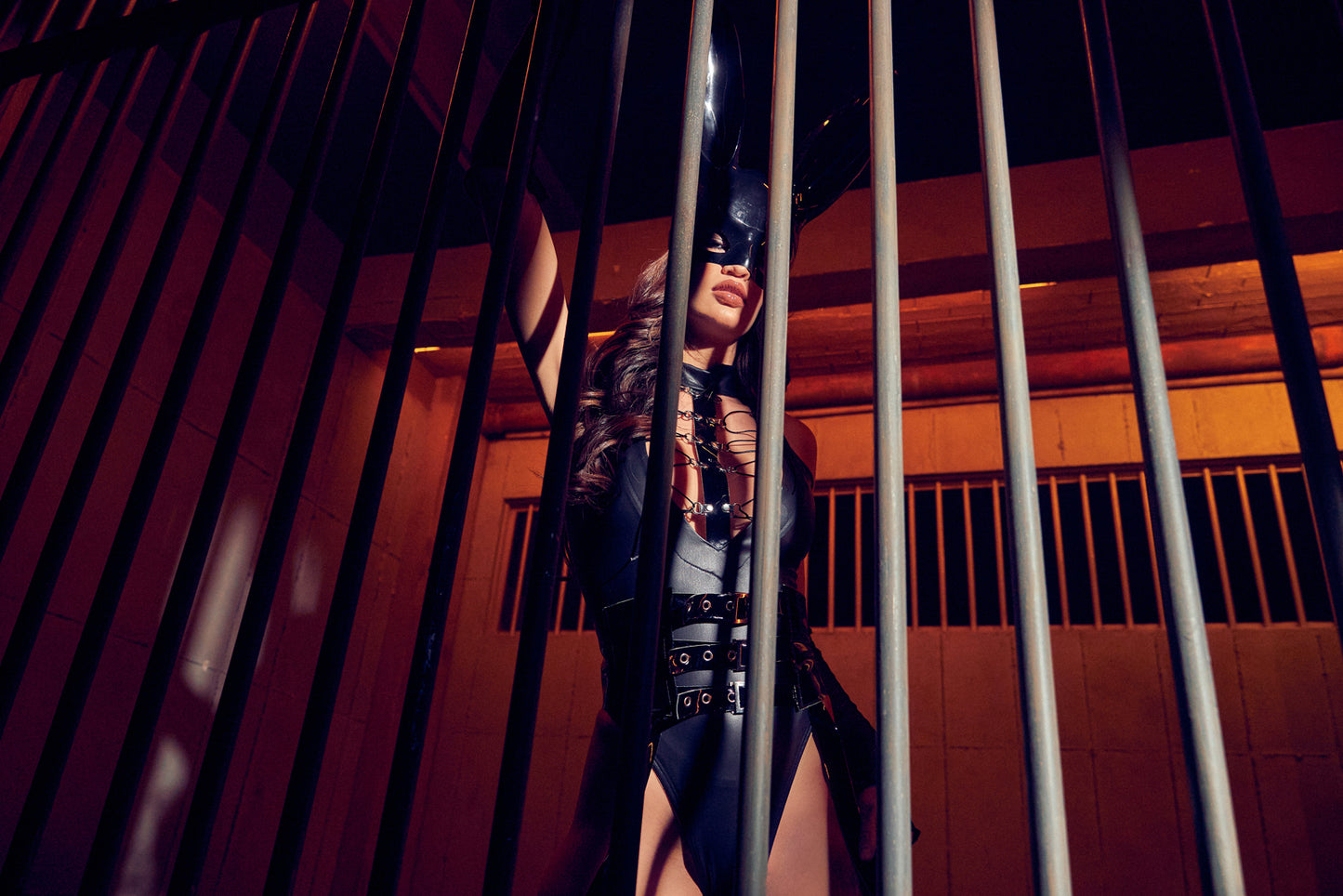 Dominatrix Bunny Costume 5pc Set