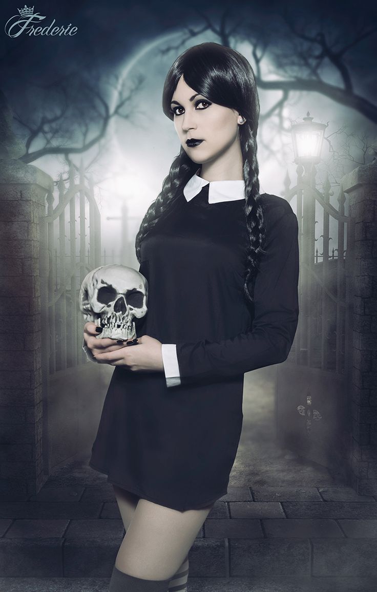 Gothic Wednesday Costume 3pc Set