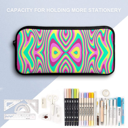 Psychedelic Backpack, Lunchbox, and Wallet Three piece set combination Travel Bag Package Set