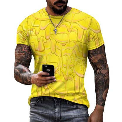 Men's Melted Butter Fitted Rave Shirt Super Soft Breathable Sweat-Proof Odor-Resistant Music Festival Tee