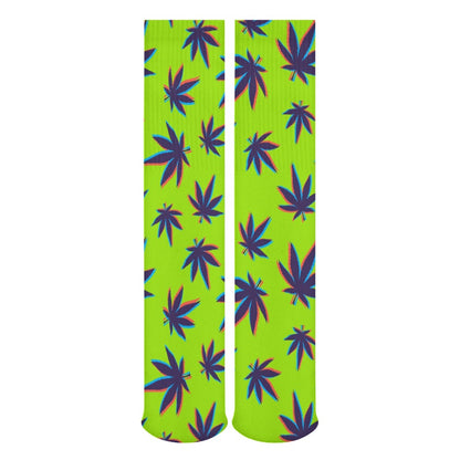 420 Weed Socks 5 Pack Sweat-Proof Odor-Resistant Breathable Large Socks