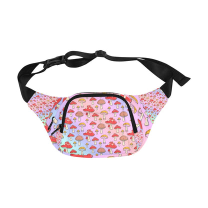 Holographic Mushrooms Ultimate Festival Fanny Pack Travel Sling Bag for Men Women Unisex