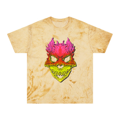 Rest in Peace Skull T Shirts, Color Blasted Tie Dye Tshirts for Men, Women, and Ravers of all Ages