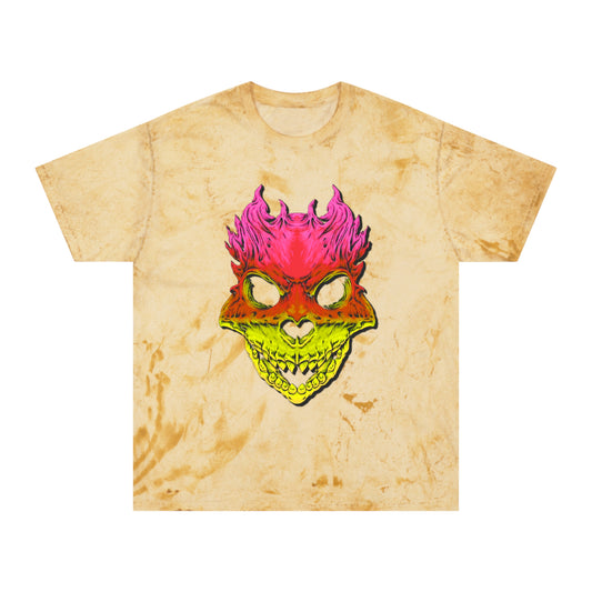 Rest in Peace Skull T Shirts, Color Blasted Tie Dye Tshirts for Men, Women, and Ravers of all Ages