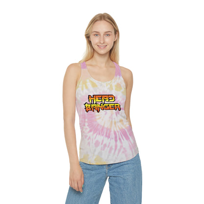 Headbanger Womens Tie Dye Racerback Tank Top in 3 Styles