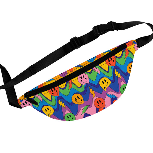 Fried LSD Rave Fanny Pack for Festival, School, Work, Fashion Fanny Pack