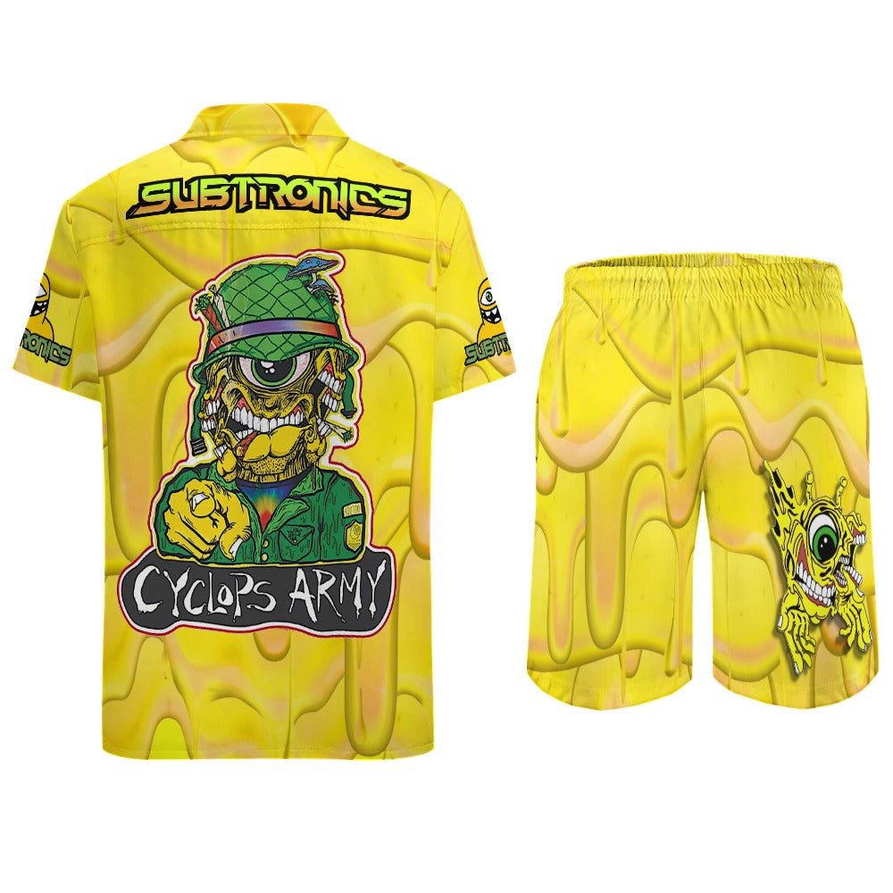 Subtronics Cyclops Army Men's 2pc Rave Outfit Set