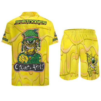 Subtronics Cyclops Army Men's 2pc Rave Outfit Set