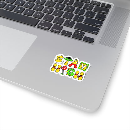 Stay High waterproof Decal no-bubble sticker for car, laptop, book, water bottle, etc