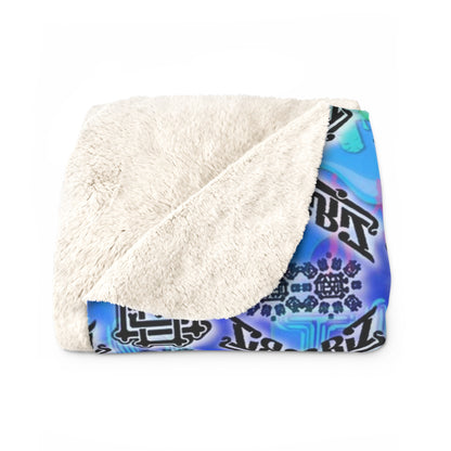 Griz Premium Micro-Mink GRIZ Sherpa Winter Blanket, Thick Camping Music Festival Blankets