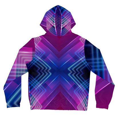 Neon Circuits Trippy  Rave Zip Hoodie for Women