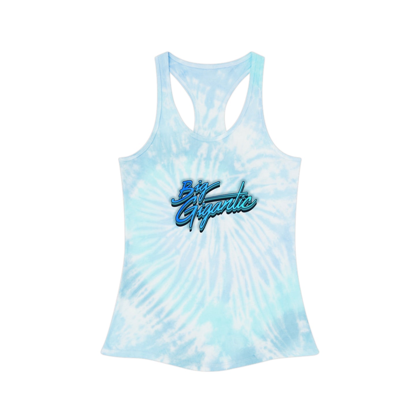 Big Gigantic Womens Tie Dye Racerback Tank Top