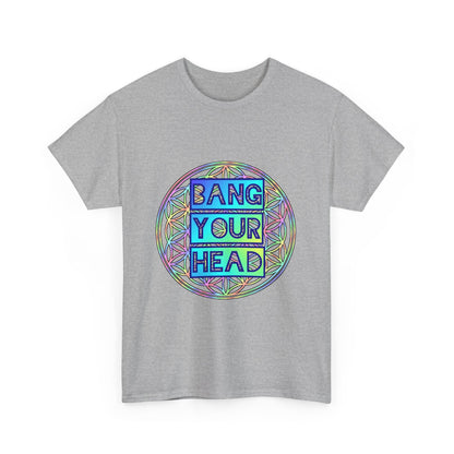 Bang Your Head Sweatproof Music Festival Tees Thick Cotton Rave Shirt Mens Womens Unisex