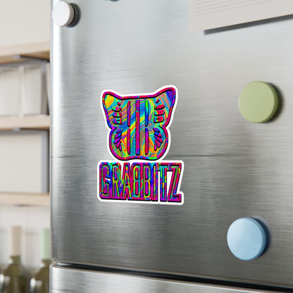 Grabbitz Vinyl Kiss-Cut Sticker Decal Waterproof Weatherproof Festival Stickers for Rave Gifts, Car, Laptops, Water Bottles, Phone
