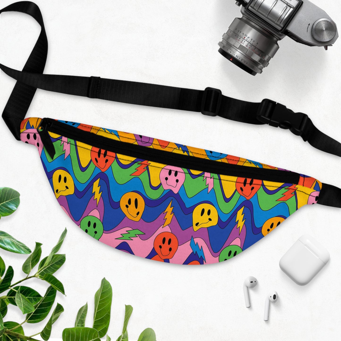 Fried LSD Rave Fanny Pack for Festival, School, Work, Fashion Fanny Pack
