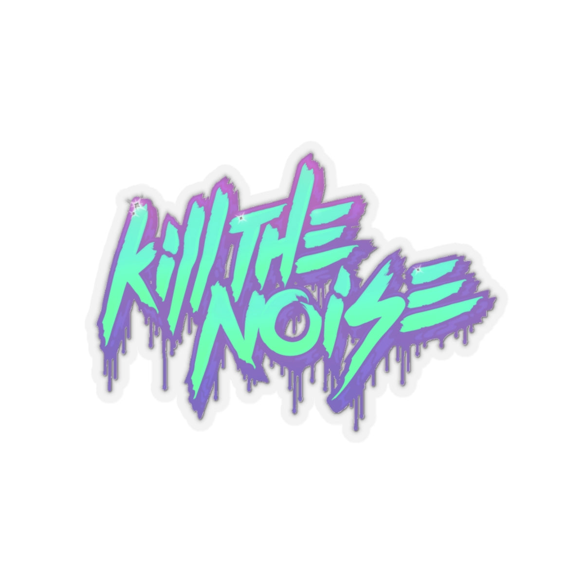 Kill the Noise Drippy Waterproof Decals Sticker for Car, Window, Wall Book, Laptop, Rave Accessories, Music Festival Accessory