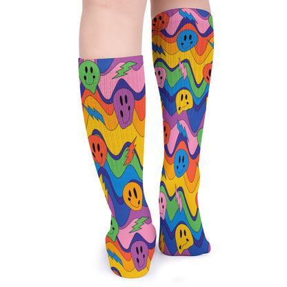 5 Pack Music Festival Socks Sweat-Proof Odor-Resistant Breathable Large Socks