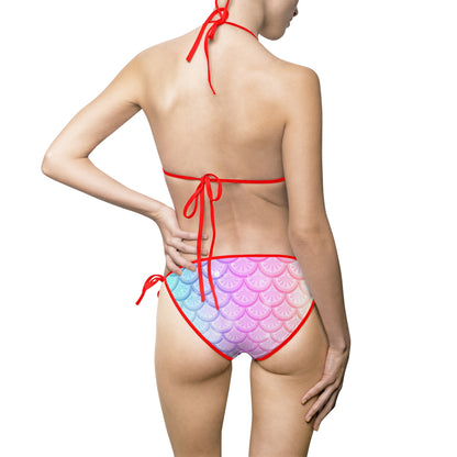 Rainbow Mermaid Women's Bikini 2 Piece Swimsuit