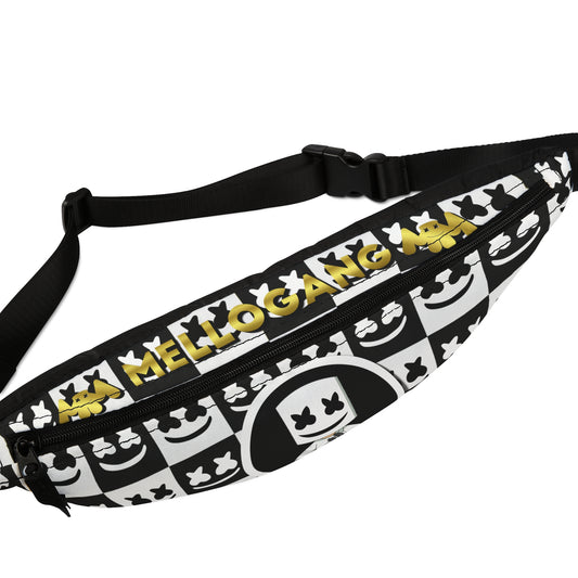 Adjustable Marshmello Zipper Fanny Pack for Party Rave Music Festival Concert Essential Item Men and Women