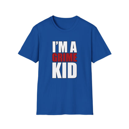 Grime Kid Softstyle T-Shirt Mens Womens Unisex Music Lover Gift, Rave Apparel, Festival Wear, Streetwear