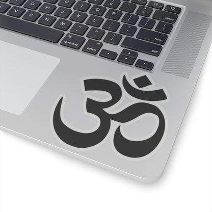 Black Ohm Buddhist Vinyl Decal Sticker for Pasties, Car, Window, Book, Laptop, Wall Decor