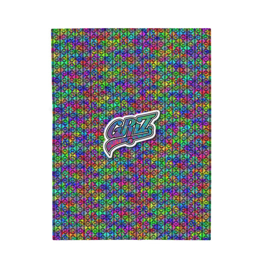 Soft Cozy GRIZ Throw Blanket - alternate colors - Rave Camping Blanket Music Festival Approved Item