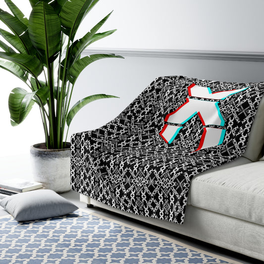 Excision X Pattern Premium Micro-Mink Sherpa EDM Music Festival Blanket