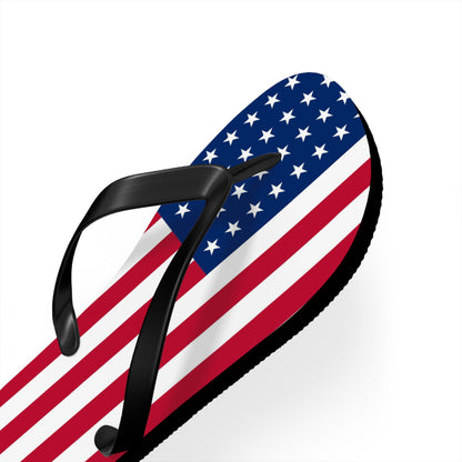 American Flag Flip Flops | Patriotic 4th of July Sandals | Made in USA