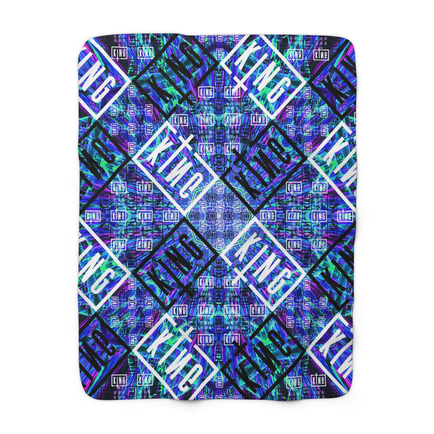 Premium Micro-Mink Sullivan King Sherpa Blanket | EDM Music Festival Blankets