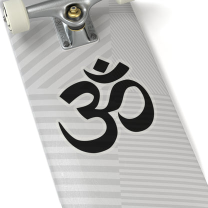 Black Ohm Buddhist Vinyl Decal Sticker for Pasties, Car, Window, Book, Laptop, Wall Decor