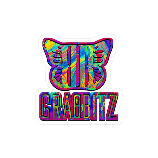 Grabbitz Vinyl Kiss-Cut Sticker Decal Waterproof Weatherproof Festival Stickers for Rave Gifts, Car, Laptops, Water Bottles, Phone