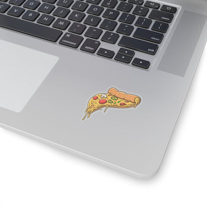 Extra Cheesy Pizza Vinyl Decal Sticker for Pasties, Car, Window, Book, Laptop, Wall Decor