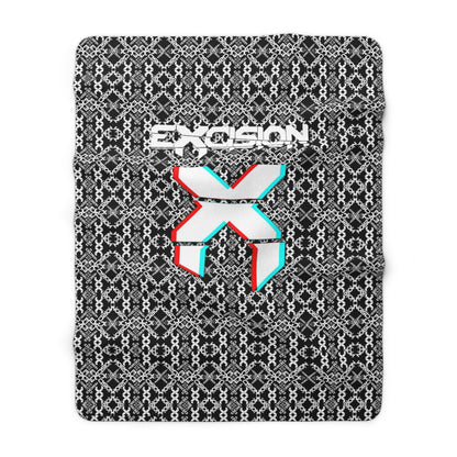 Excision X Pattern Premium Micro-Mink Sherpa EDM Music Festival Blanket