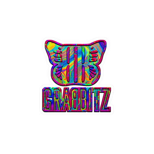 Grabbitz Vinyl Kiss-Cut Sticker Decal Waterproof Weatherproof Festival Stickers for Rave Gifts, Car, Laptops, Water Bottles, Phone
