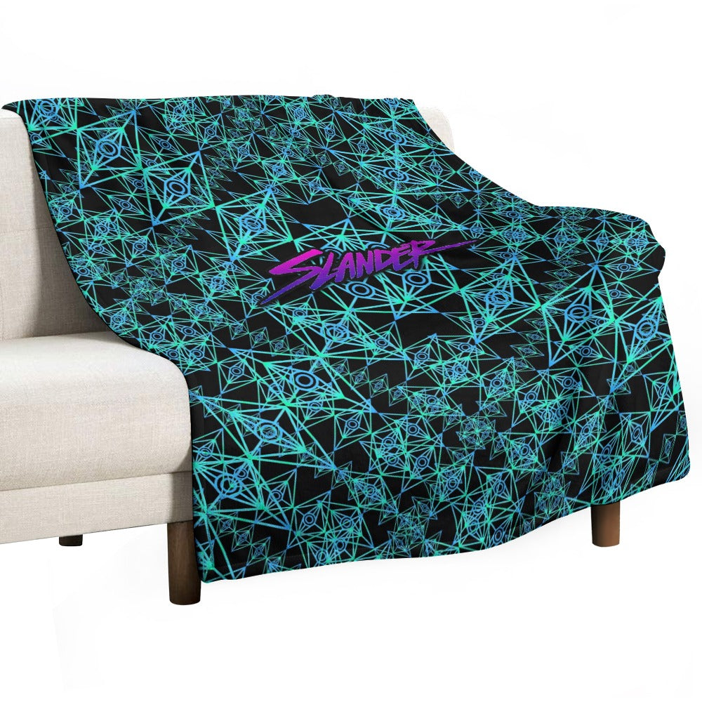 Custom EDM Artists Ultra-Soft Flannel Blanket for Camping Festival Rave in Multiple Sizes