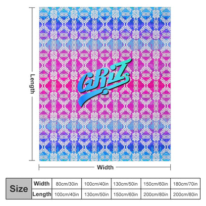 Custom EDM Artists Ultra-Soft Flannel Blanket for Camping Festival Rave in Multiple Sizes
