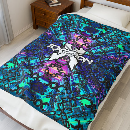 Excision Velveteen Plush Throw Blanket by Miami Subs