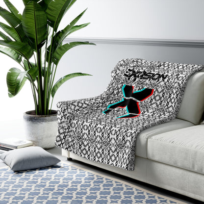 Excision X Pattern Premium Micro-Mink Sherpa EDM Music Festival Blanket