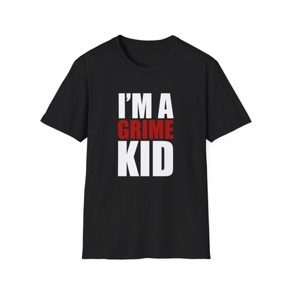 Grime Kid Softstyle T-Shirt Mens Womens Unisex Music Lover Gift, Rave Apparel, Festival Wear, Streetwear