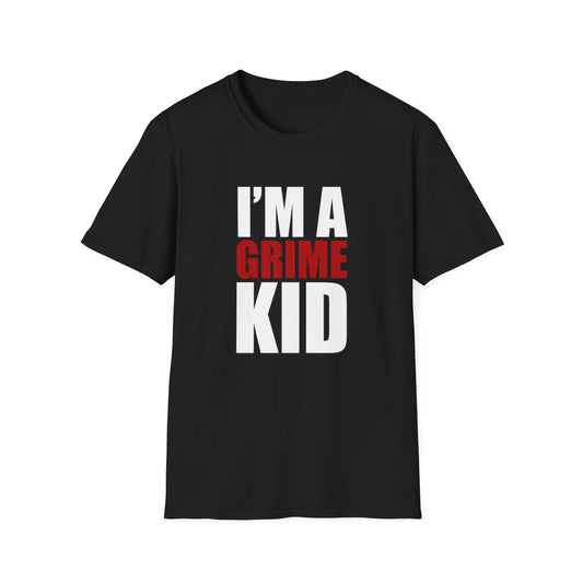 Grime Kid Softstyle T-Shirt Mens Womens Unisex Music Lover Gift, Rave Apparel, Festival Wear, Streetwear