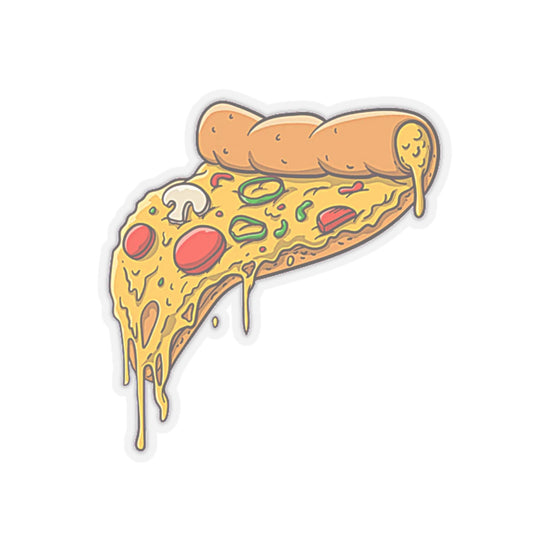 Extra Cheesy Pizza Vinyl Decal Sticker for Pasties, Car, Window, Book, Laptop, Wall Decor