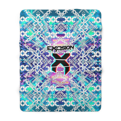 Excision Sherpa Blanket, Premium Micro-Mink Thick Camping Music Festival Blankets