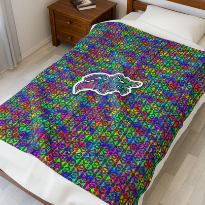 Soft Cozy GRIZ Throw Blanket - alternate colors - Rave Camping Blanket Music Festival Approved Item
