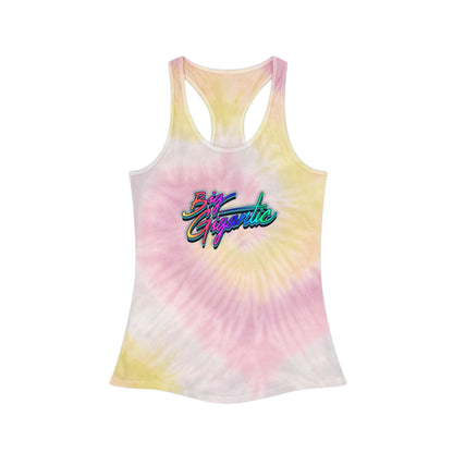 Big Gigantic Womens Tie Dye Racerback Tank Top