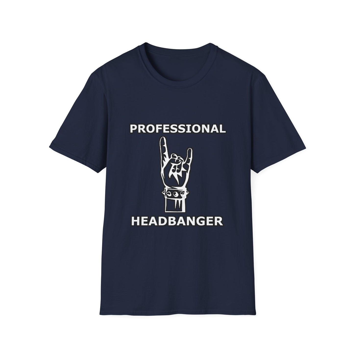 Professional Headbanger Softstyle T-Shirt Rave Metal Punk Music Festival Tee Mens Womens Unisex